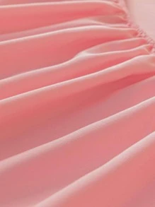 1 件柔软透气纯色法兰绒床笠、床垫罩、卧室床罩、粉色床上用品床垫保护套、白色床上用品、单人床上用品套装、特大号床上用品套装（不包括枕头和枕套） - 淺粉色 - 查看 5