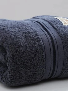 QIBHI 1 Chữ Cái Miếng Dán Trang Trí Khăn Tắm Hoặc Khăn Tắm, Vải Hiện Đại Khăn Tắm Cho Gia Đình - Màu xám đen - Xem 7