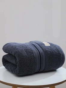 QIBHI 1 Chữ Cái Miếng Dán Trang Trí Khăn Tắm Hoặc Khăn Tắm, Vải Hiện Đại Khăn Tắm Cho Gia Đình - Màu xám đen - Xem 5