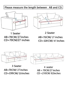 1 Đồng Màu Sofa Khăn Xám Polyester Chống Trơn Trượt Ghế Sofa Đệm Cho Phòng Khách - Màu xám đen - Xem 3