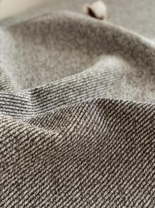 1 Đồng Màu Sofa Khăn Xám Polyester Chống Trơn Trượt Ghế Sofa Đệm Cho Phòng Khách - Màu xám đen - Xem 4
