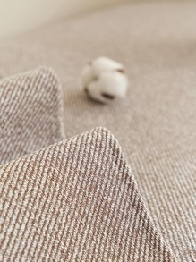 1入組素色沙發巾咖啡棕色滌綸防滑沙發座墊適用於客廳 - 咖啡棕 - 查看 6