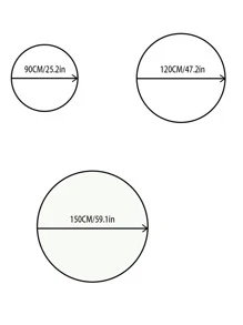 1入組曼陀羅印花蕾絲邊桌布廚房用現代織物圓桌布 - 紅色 - 查看 6