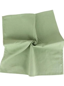 1pc Solid Color Cloth Napkin, Simple Plain Color Polyester Table Napkin For Dinner Table - Army Green - View 3