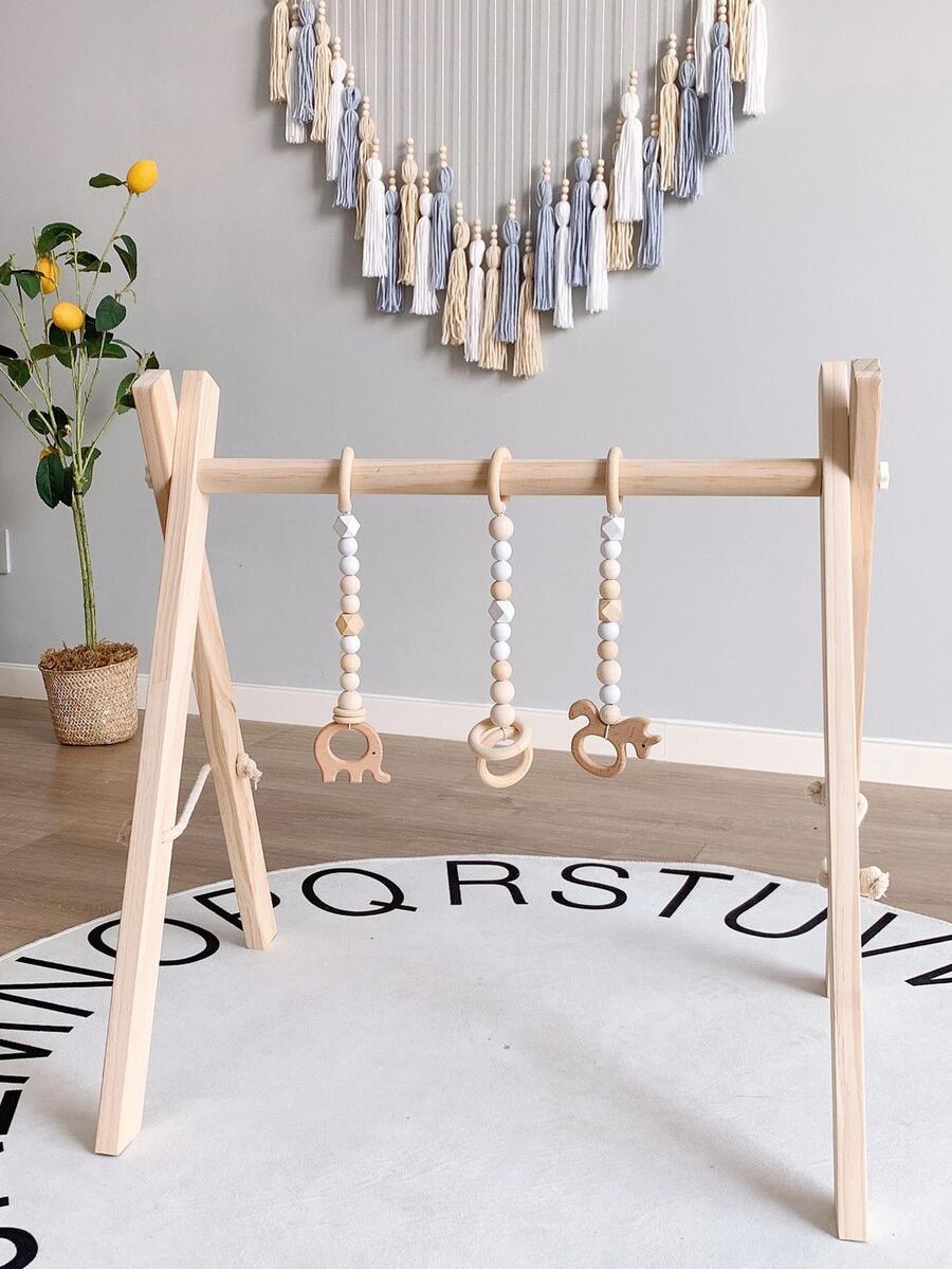 3 piezas/set de madera Decoración dibujos animados creativos objeto de decoración para casa - Multicolor - Ver 1