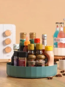 1 Miếng Trắng Có thể xoay Giá đỡ gia vị Đối với 360 độ Lưu trữ Và Truy cập - trắng - Xem 3