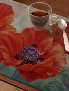 1 Vải Nơi Thảm, Họa Tiết Hoa Hiện Đại Bàn Cho Nhà Bếp Bàn Ăn Và Đảng - Nhiều màu - Xem 8