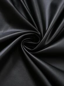 1pc Waterproof Stretch PU Chair Cover, Simple Solid Color Sofa Protector For Living Room & Bedroom, Suitable For Decorative Chairs In Dining Room, Party, Hotel - Black - View 9