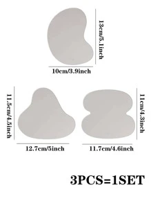 6件/3件亚克力镜面化妆品收纳托盘 返校季 - 銀色 - 查看 5