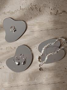 6件/3件亚克力镜面化妆品收纳托盘 返校季 - 銀色 - 查看 4