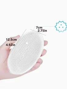 1入組矽膠洗澡刷,現代綠色沐浴刷