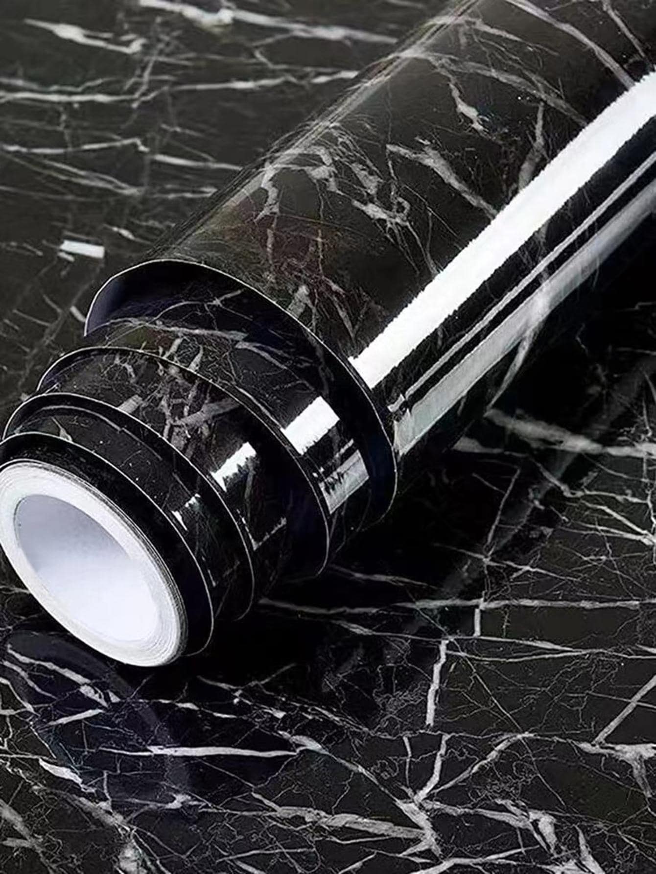 1roll PVC Wall Paper, Modern Marble Pattern Wall Adhesive Roll For Home ...