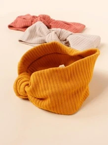 3 dây buộc tóc trang trí nút thắt cho bé - gừng - Xem 4