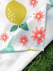 1 tấm thảm dã ngoại ngoài trời in hình chanh - Nhiều màu - Xem 4