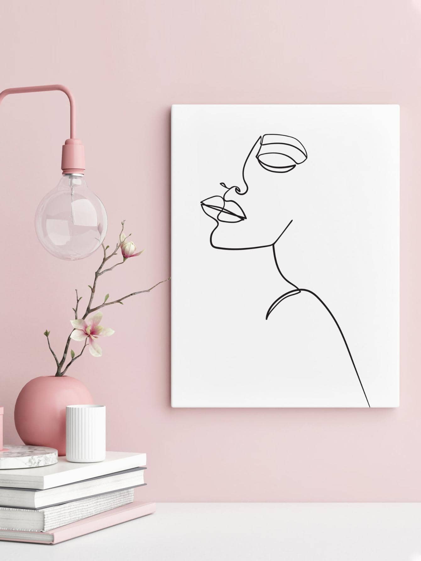 1入組人物圖形帶框繪畫現代化學纖維牆壁藝術印刷品用於家居裝飾