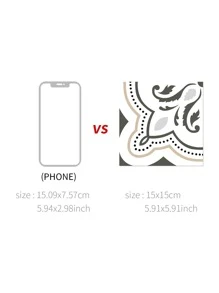 Bộ 5 Đồ Họa In Hình Dán Tường Ngói Boho Họa Tiết Hình Học PVC Chống Thấm Nước Bóc Và Dán Backsplash Ngói Cho Nhà Bếp - Nhiều màu - Xem 3