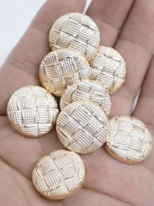 10pcs Round Design Button, Modern Polyresin Hand Sewing & Craft Supply For DIY
