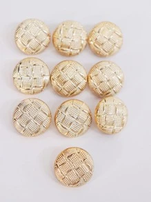 10pcs Round Design Button, Modern Polyresin Hand Sewing & Craft Supply For DIY