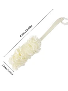 1入組長柄浴刷現代PE沐浴身體刷用於淋浴