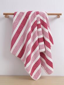 4/3/1 pieza Fibra de felpa de coral ultra suave, sin desprendimiento, 1 pieza toalla de baño o 1 pieza toalla de cara, toallas de baño a rayas suaves y absorbentes, adecuadas para baño, piscina, toallas de ducha de playa para salón de belleza, hotel, deportes, artículos esenciales para el hogar, toalla, hoja de toalla de baño para el cuidado de la piel - Rojo - Ver 4
