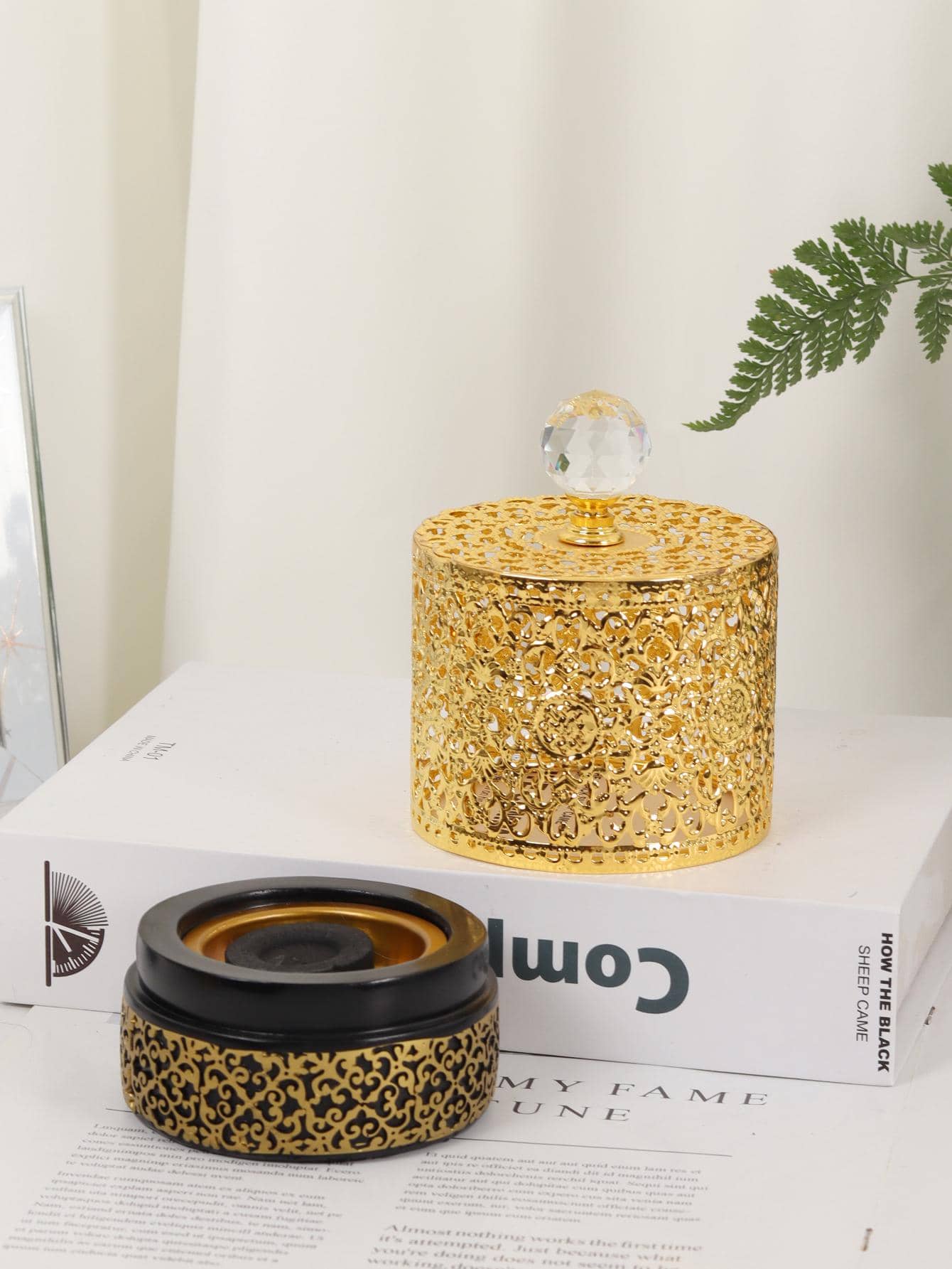 1pc Polyresin Hollow Incense Burner SHEIN UK