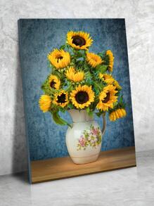 1 Bức Tranh Có Khung Sợi Hóa Học, Họa Tiết Hoa Hướng Dương Hiện Đại Tranh Có Khung Cho Gia Đình - nhiều màu - Xem 1