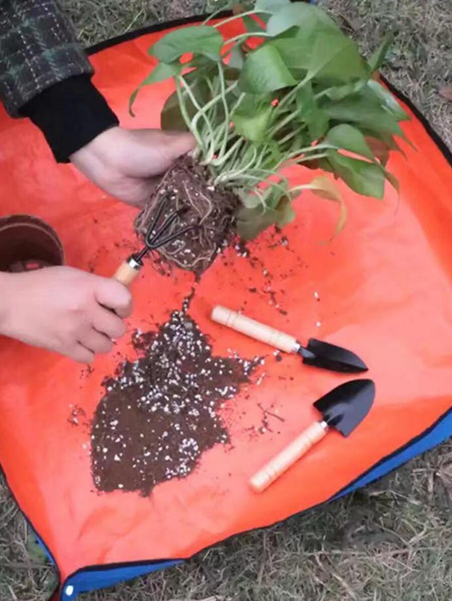 1入組PE園藝墊用於花園極簡素土墊 - 橘色 - 查看 1