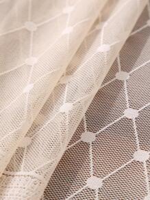 1 Khăn trải bàn ren trang trí, Khăn trải bàn polyester hiện đại cho gia đình - Màu be - Xem 9