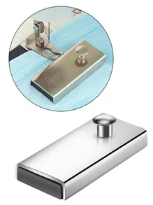 1pc Magnetic Seam Guide Magnet For Sewing Machine Magnetic Sewing Guide Quilting Sewing Supplies Sewing Machine Accessories - Silver - View 2