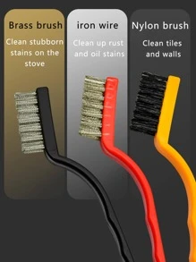 3入組/套清潔日常多功能鍋清潔刷適用於廚房 - 彩色 - 查看 2