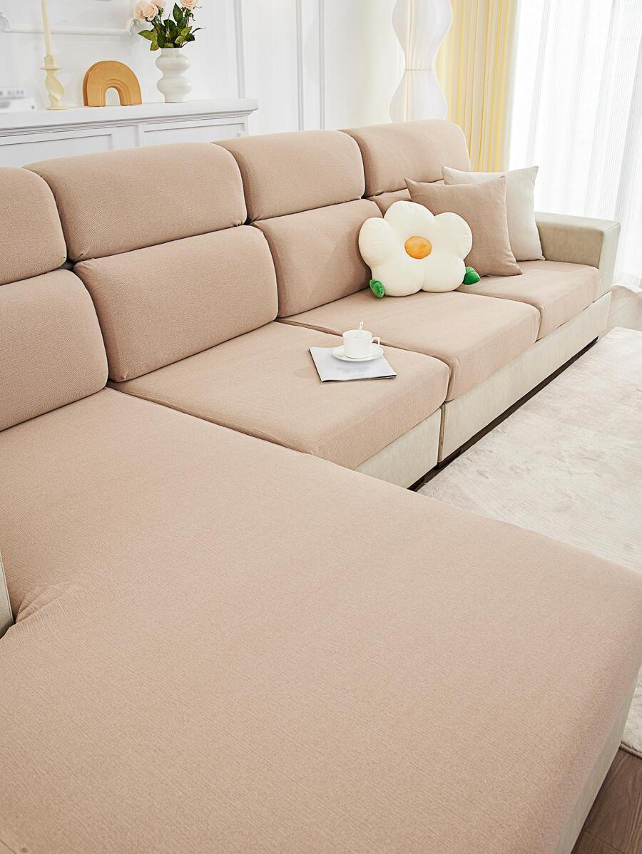 1 Màu Ghế Sofa Bọc Ghế Sofa Polyester Đệm Ghế Bọc, Cho Phòng Khách, Tất Cả Các Mùa - Cà phê nâu - Xem 1