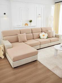 1 Màu Ghế Sofa Bọc Ghế Sofa Polyester Đệm Ghế Bọc, Cho Phòng Khách, Tất Cả Các Mùa - Cà phê nâu - Xem 9