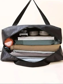 1 pieza Bolsa de viaje portátil plegable - Negro - Ver 3