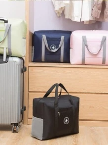 1 pieza Bolsa de viaje portátil plegable - Negro - Ver 4