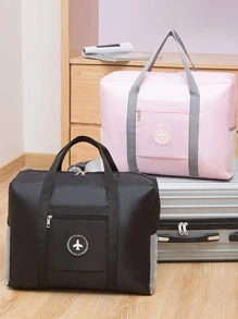 1 pieza Bolsa de viaje portátil plegable - Rosa - Ver 3