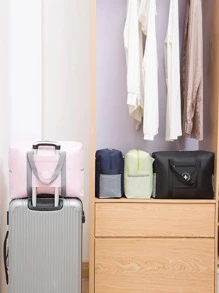 1 pieza Bolsa de viaje portátil plegable - Rosa - Ver 6