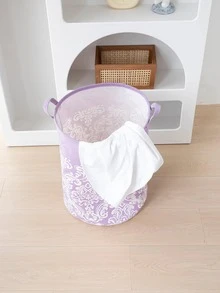 Họa Tiết Cuộn Đồ Giặt Cản Trở, Polyester Chống Thấm Nước Có Thể Gập Lại Giỏ Đựng Đồ Giặt Cho Gia Đình - Nhiều màu - Xem 2