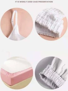 1條白色DIY鬆緊帶用於縫紉極簡主義DIY帶 - 白色 - 查看 4