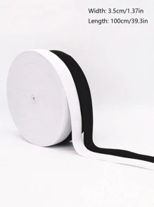 1 dây thun tự làm màu đen, dây đeo tự làm tối giản để may vá - màu đen - Xem 4