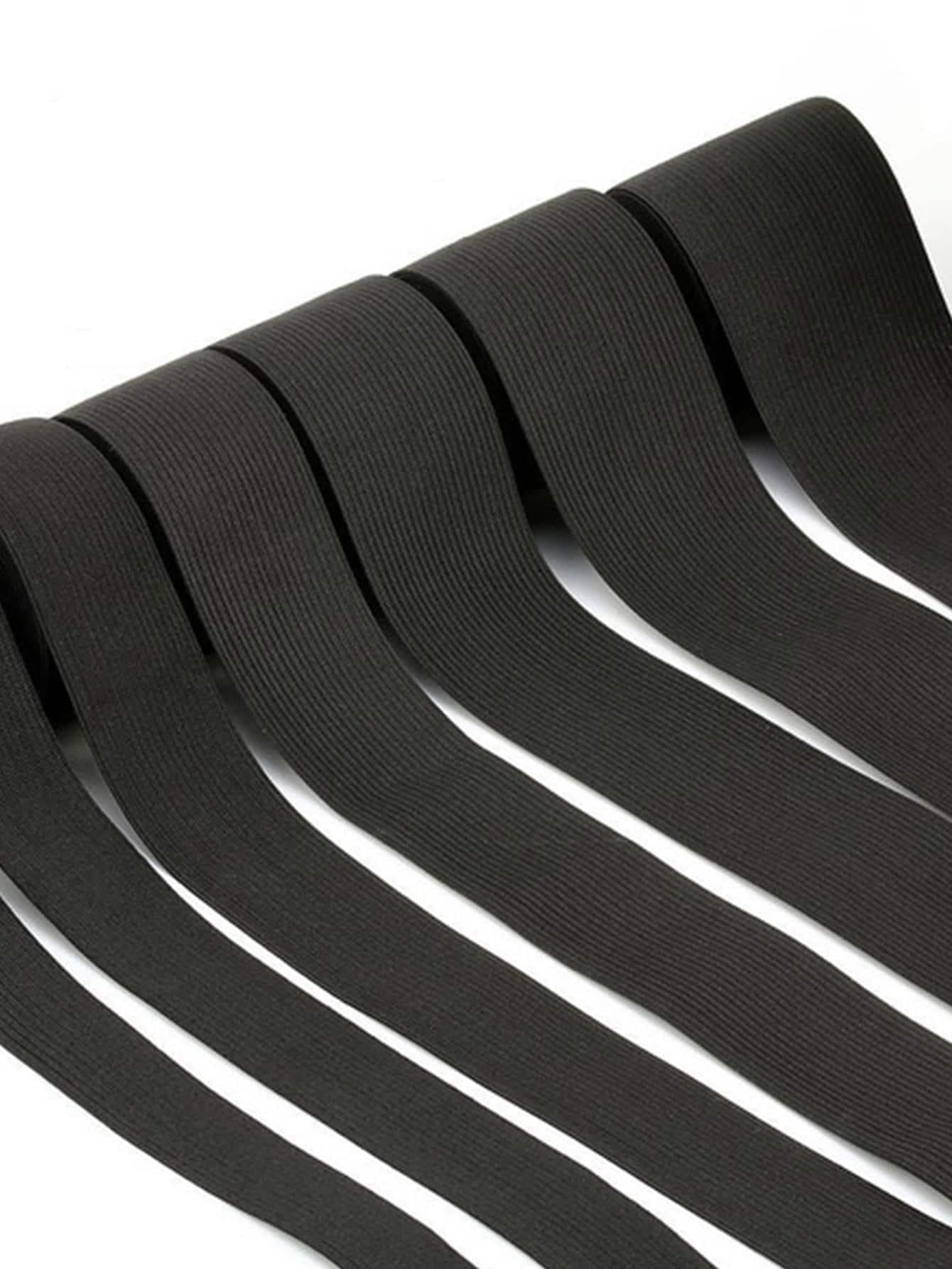 1 dây thun tự làm màu đen, dây đeo tự làm tối giản để may vá - màu đen - Xem 1