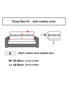 1pc Solid Color Stretchy Sofa Seat Cushion Cover, Modern Polyester Sofa Cushion Cover For Home - Grey - View 4