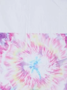 1入組PE一次性桌布現代紮染圖案派對用一次性桌布 - 彩色 - 查看 3