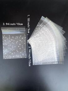 Túi quà tặng họa tiết chấm bi 100 chiếc - trắng - Xem 5