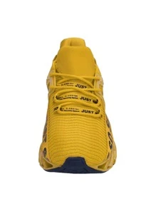 Men Just So So Casual & Stylish Lightweight Running Shoes Comfortable And Breathable Sneakers Athletic All Season Shoes - 黃色 - 查看 4