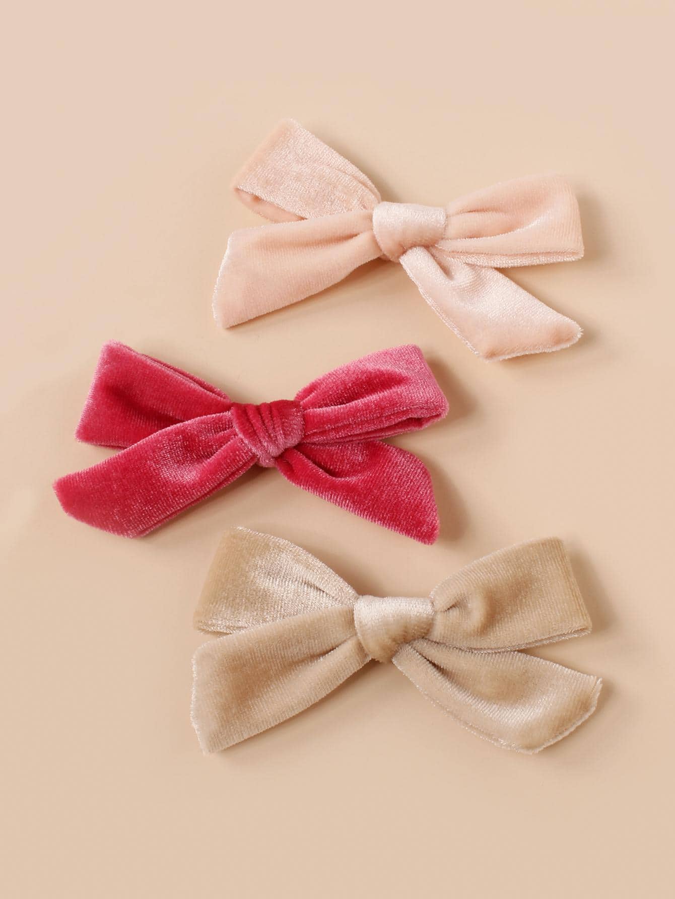 6pcs Baby Bow Decor Alligator Hair Clip For Hair Decoration - Red and White - View 5