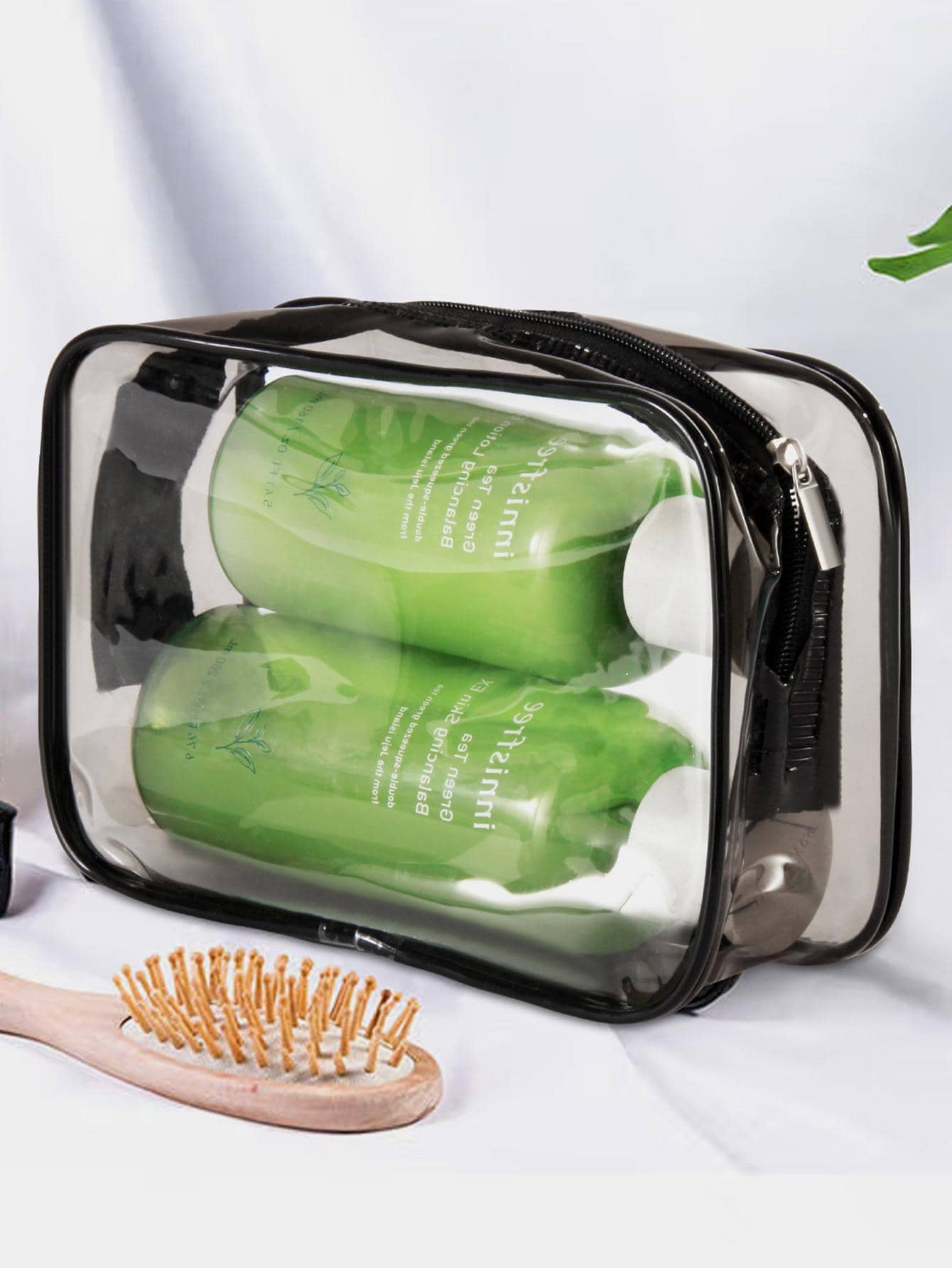 1pc Clear Travel Toiletries Bag - Multicolor - View 1