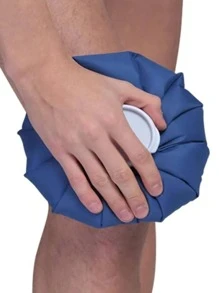 1 件 6 英寸 9 英寸 11 英寸冰袋包适用于受伤可重复使用可再填充 3 个冰袋带弹性透气包裹 - 藍色 - 查看 5