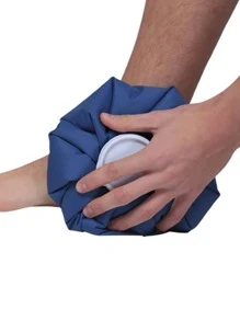 1 件 6 英寸 9 英寸 11 英寸冰袋包适用于受伤可重复使用可再填充 3 个冰袋带弹性透气包裹 - 藍色 - 查看 6