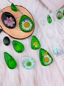 Moule à bijoux en résine, moule en silicone à 38 cavités pour pendentif en résine époxy, moule de coulée de résine pour pendentif rond en pierre précieuse. Convient pour les pendentifs, boucles d'oreilles, colliers, porte-clés, etc. - Blanc - Voir 7