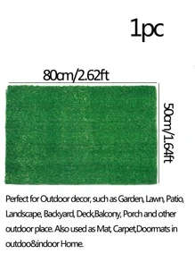 Nejlue Artificial Flowers/Plants1111 Home & Living 50x80 厘米/19.7 X 31.5 英寸人造草坪地毯,適用於狗的室內外場所假草狗便盆訓練區庭院草坪裝飾